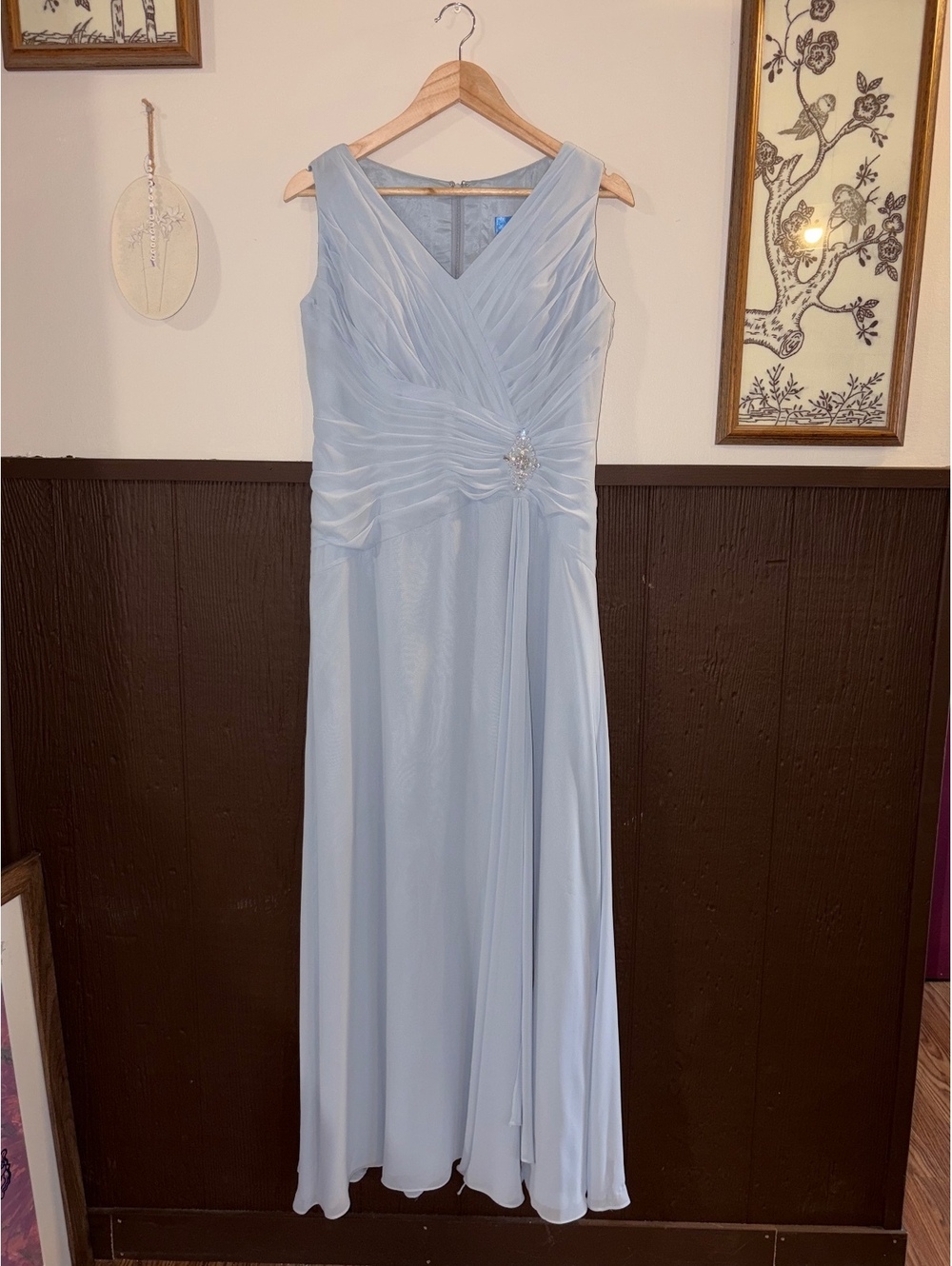 Vintage Jade by Jasmin Blue Mother of the Bride Dress